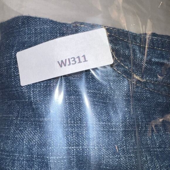 LL Bean Women’s Wide Leg Chambray Weight Denim Cropped Pants Jeans Size 16 - Picture 8 of 8